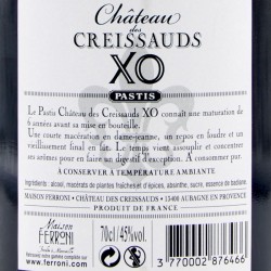 Pastis Château des Creissauds XO