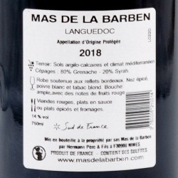 Mas de la Barben - Lauzières - Rouge 2018