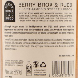 Berry Bros & Rudd - Rhum Fiji - 2009