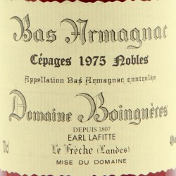 Domaine Boingnères - Bas-Armagnac Cepages Nobles - 1975