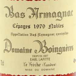Domaine Boingnères - Bas-Armagnac Cepages Nobles - 1979