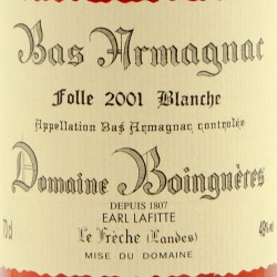 Domaine Boingnères - Bas-Armagnac Folle Blanche - 2001