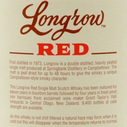 Longrow - Red Pinot Noir - 15 ans