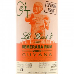 Le Gus't - Rhum Demerara Cuffy - 2002