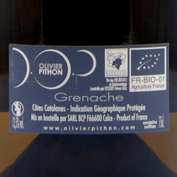 Domaine Olivier Pithon - La D18 - Blanc 2019, contre-étiquette