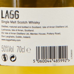 Lagg - Whisky Heavily Peated, dos bouteille