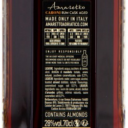 Adriatico - Amaretto Caroni Cask Finish, cotre-étiquette