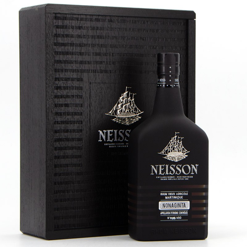 Neisson - Rhum Nonaginta, coffret et bouteille