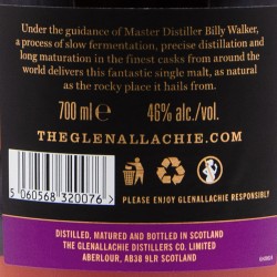 Glenallachie - Whisky Single Malt - 12 ans, contre-étiquette