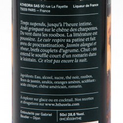 H.THEORIA - Liqueur Cuir Lointain, contre-étiquette