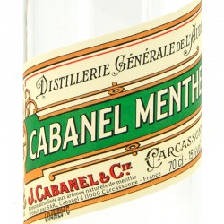 Cabanel - Liqueur Menthe, étiquette