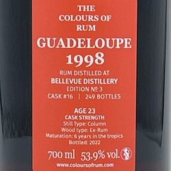 The Colours of Rum - Bellevue Ed. No.3 W.S. - 23 ans 1998