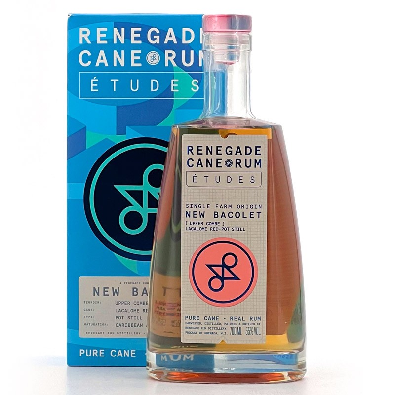 Renegade - Rum Études New Bacolet Pot Still, étui et bouteille