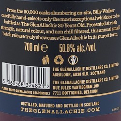 Glenallachie - Whisky Batch Number 2 - 30 ans, contre-étiquette