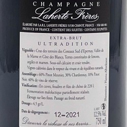 Laherte Frères - Ultradition - Champagne Extra-Brut, contre-étiquette
