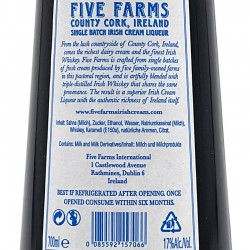 Five Farms - Irish Cream, contre-étiquette