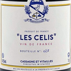 Cassagne et Vitailles - Les Celis - Rouge 2021, étiquette