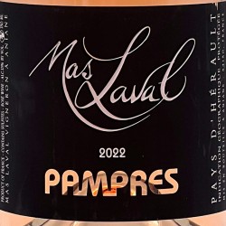 Mas Laval - Les Pampres - Rosé 2022, étiquette