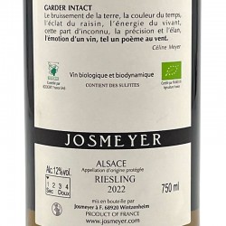 Domaine Josmeyer - Riesling LE KOTTABE, contre-étiquette