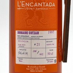 L'Encantada - Armagnac Domaine Cutxan - 24 ans 1997, étiquette