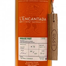 L'Encantada - Armagnac Domaine Pouy - 24 ans 1998, étiquette