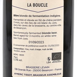 Levain - Bière La Boucle - Blonde, contre-étiquette