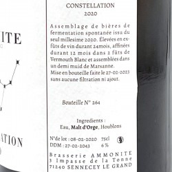 Brasserie Ammonite - Bière Constellation - 2020, contre-étiquette