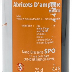 Nano Brasserie SPO - Bière Abricot Amphore, contre-étiquette