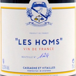 Cassagne et Vitailles - Les Homs - Rouge, étiquette