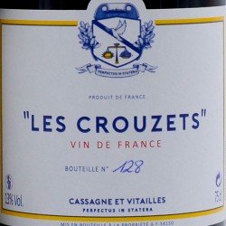 Cassagne et Vitailles - Les Crouzets - Rouge, étiquette