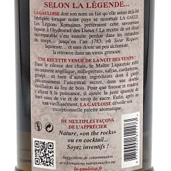 La Gauloise - Liqueur Bicentenaire Jaune, contre-étiquette