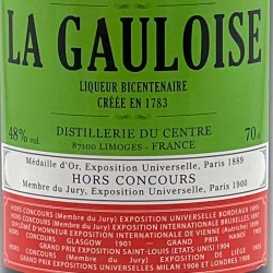 La Gauloise - Liqueur Bicentenaire Verte, étiquette