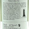 Nikka - Coffey Gin, contre-étiquette