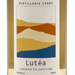 Distillerie Cérès - Gin Lutea, étiquette