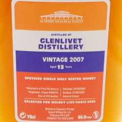 Glenlivet Signaroty Vintage "Vintage 2007 13 ans"