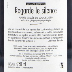 Vin Languedoc - Bernatas - Regarde Le Silence - Rouge 2019
