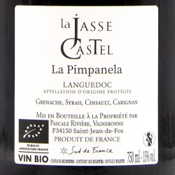 Domaine La Jasse Castel - La Pimpanela - 2020 Rouge